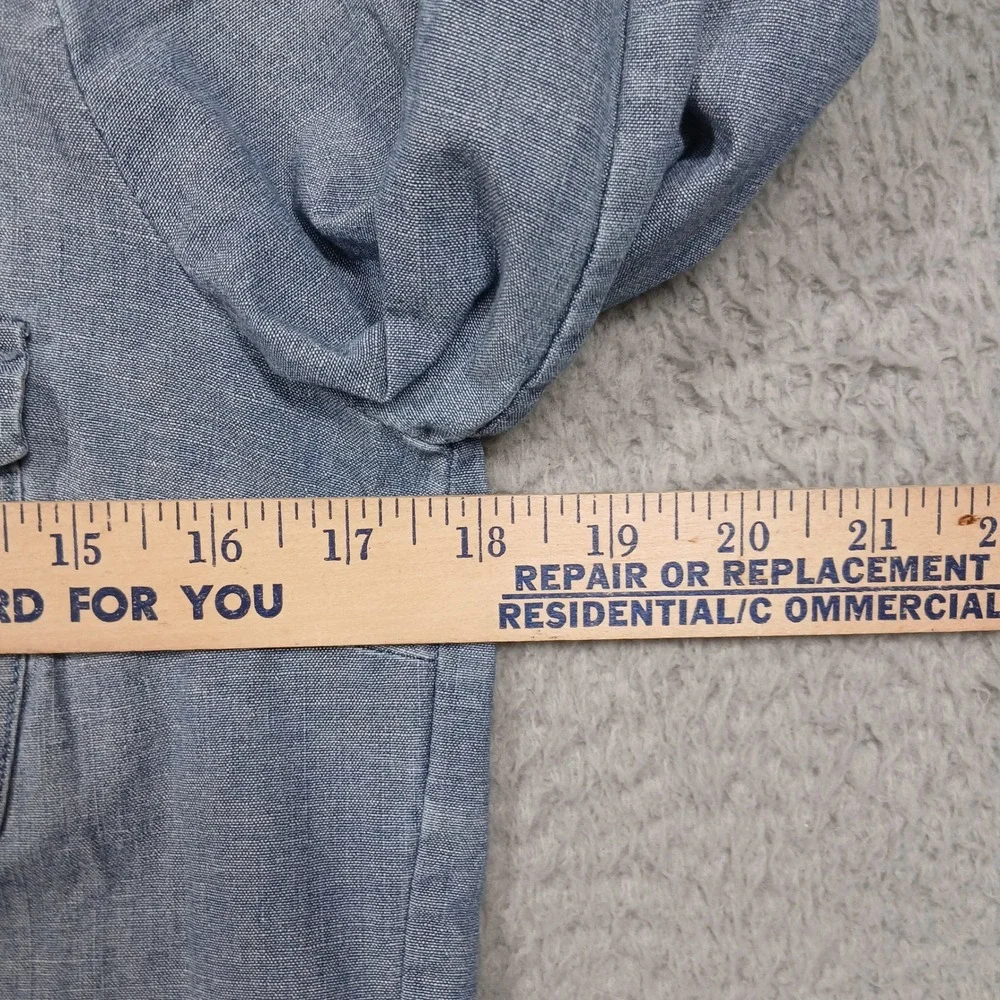 J.Crew Women's Chambray Button Down Shirt XS Light Blue‎ 100% Cotton